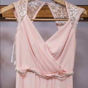 David’s bridal petal bridesmaid dress